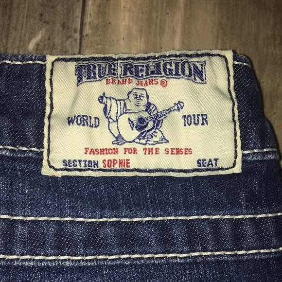 True Religion Denim Cuffed Bermuda Shorts - Picture 6 of 6